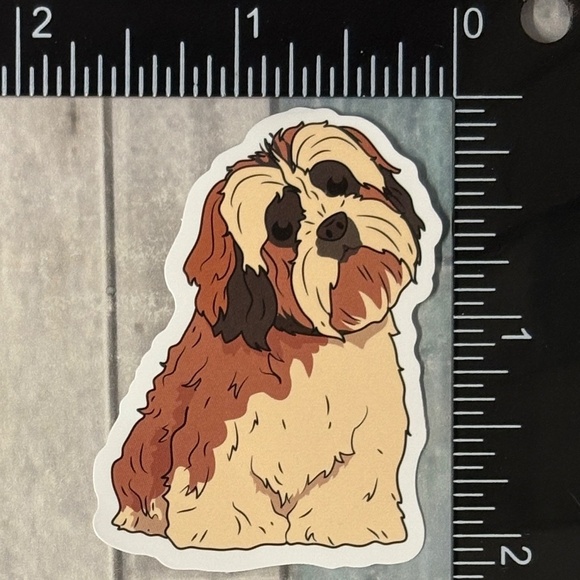 π10/$10π Dog Puppy Waterproof Vinyl Sticker Decal - Picture 1 of 1